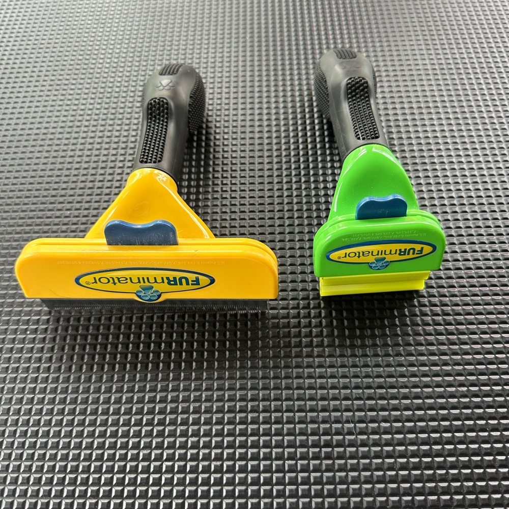 Small and Large Furminator Deshedding Brushes